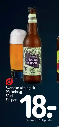 REMA 1000 Svaneke økologisk Påskebryg 50 cl Ex. pant tilbud