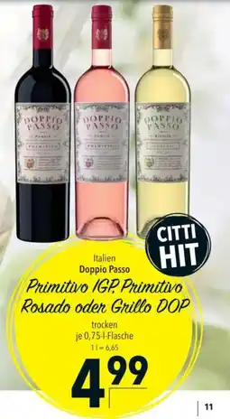 Citti Primitivo Rosado oder Grillo DOP tilbud