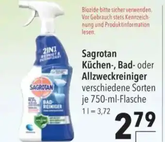 Citti Sagrotan Küchen-, Bad- oder Allzweckreiniger tilbud