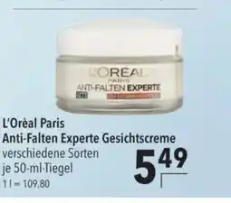 Citti L'Oréal Paris Anti-Falten Experte Gesichtscreme verschiedene Sorten tilbud