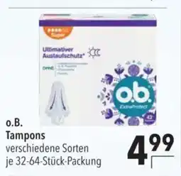 Citti O.b. tampons verschiedene sorten tilbud