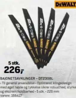 Bygma Bajonetsavklinger - dt2308l tilbud