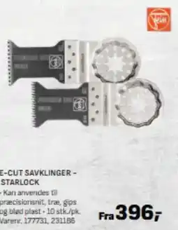 Bygma E-cut savklinger- starlock tilbud