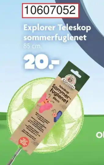 Fætter BR Explorer Teleskop sommerfuglenet tilbud