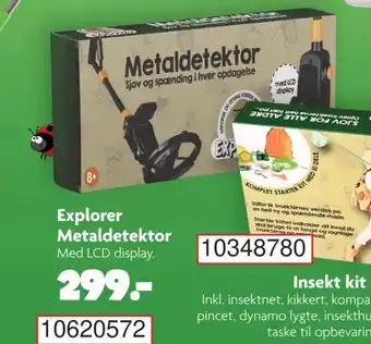 Fætter BR Explorer Metaldetektor Med LCD display. tilbud