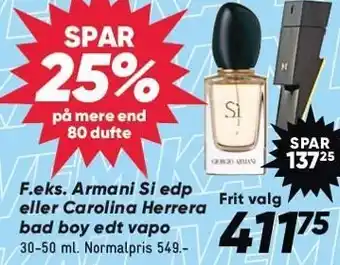 Bilka Spar 25% på mere end 80 dufte tilbud