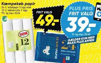 Bilka Kæmpekøb papir tilbud