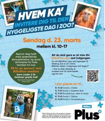 Bilka HVEM KA' INVITERE DIG TIL DNE HYGGELIGSTE DGA I ZOO? tilbud