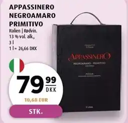 Scandinavian Park APPASSINERO NEGROAMARO PRIMITIVO tilbud