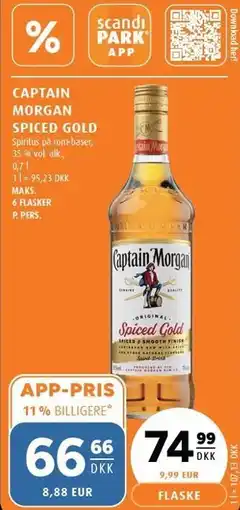 Scandinavian Park CAPTAIN MORGAN SPICED GOLD tilbud