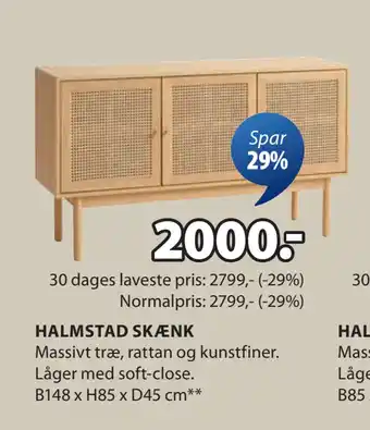 JYSK HALMSTAD SKÆNK tilbud