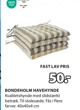 JYSK BONDEHOLM HAVEHYNDE tilbud