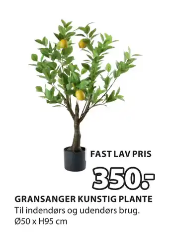 JYSK GRANSANGER KUNSTIG PLANTE tilbud