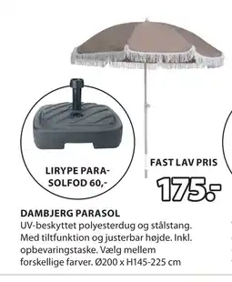 JYSK DAMBJERG PARASOL tilbud