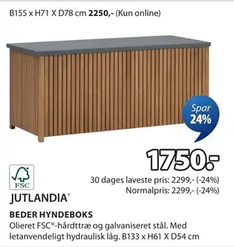 JYSK BEDER HYNDEBOKS tilbud