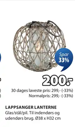 JYSK LAPPSANGER LANTERNE tilbud