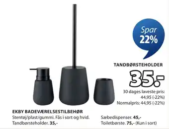 JYSK TANDBØRSTEHOLDER tilbud
