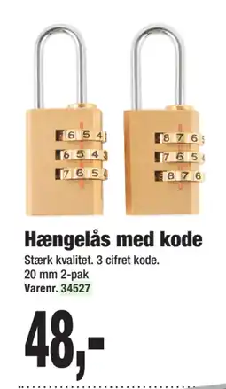 Harald Nyborg Hængelås med kode tilbud