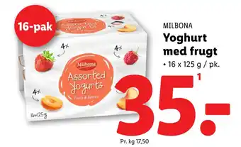 Lidl Yoghurt med frugt tilbud