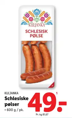 Lidl Schlesiske pølser tilbud