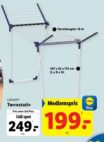 Lidl Tørrestativ tilbud