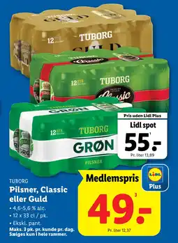 Lidl Pilsner, Classic eller Guld tilbud