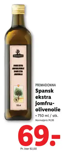 Lidl Spansk ekstra jomfruolivenolie tilbud