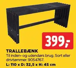 jem & fix Trallebænk tilbud