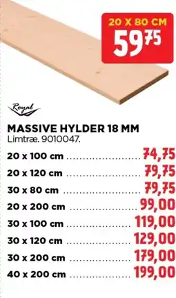 jem & fix Massive hylder 18 mm tilbud