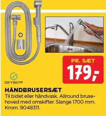 jem & fix Håndbrusersæt tilbud