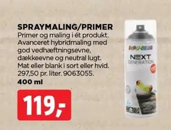 jem & fix Spraymaling/primer tilbud