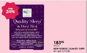 Matas New nordic quality sleep tilbud