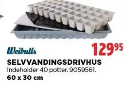 jem & fix WEIBULLS SELVVANDINGSDRIVHUS tilbud