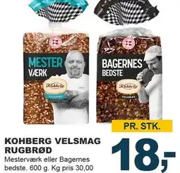 Let-Køb KOHBERG VELSMAG RUGBRØD tilbud