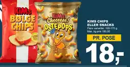 Let-Køb KIMS CHIPS ELLER SNACKS tilbud