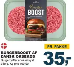 Let-Køb BURGERBOOST AF DANSK OKSEKØD tilbud