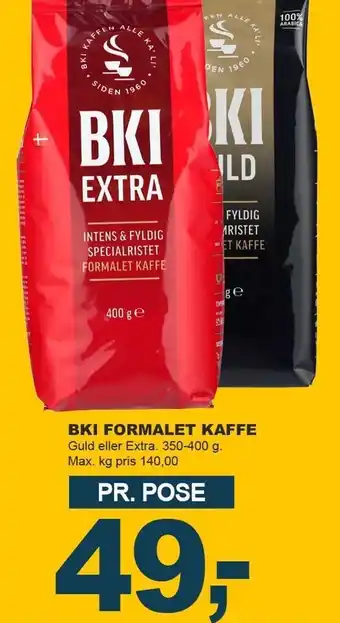 Let-Køb BKI FORMALET KAFFE tilbud