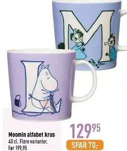 Imerco Moomin alfabet krus tilbud