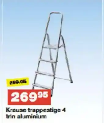 Bauhaus Krause trappestige 4 trin aluminium tilbud