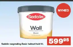 Bauhaus Sadolin vægmaling basic helmat hvid tilbud