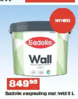 Bauhaus Sadolin vægmaling mat hvid tilbud