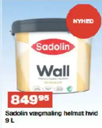 Bauhaus Sadolin vægmaling helmat hvid tilbud