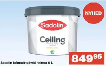 Bauhaus Sadolin loftmaling hvid helmat tilbud