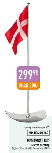 Imerco Curves bordflag tilbud