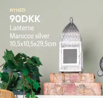 BigDollar Lanterne Marocco silver tilbud