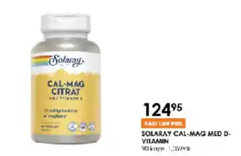 Matas Solaray cal-mag med d- vitamin tilbud