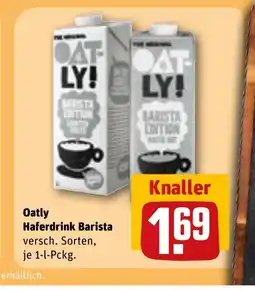 REWE Oatly Haferdrink Barista versch. Sorten, tilbud