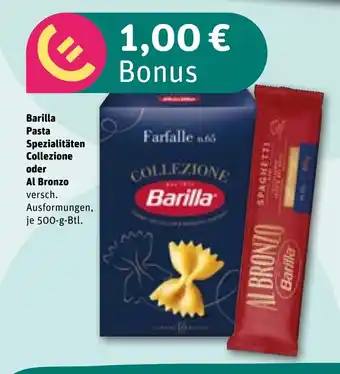 REWE Barilla Pasta Spezialitäten Collezione tilbud