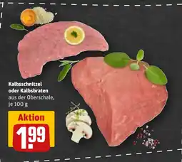 REWE Kalbsschnitzel oder Kalbsbraten tilbud