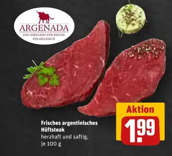 REWE Frisches argentinisches Hüftsteak tilbud